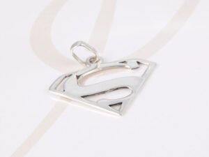 DIJE PLATA SUPERMAN LISO