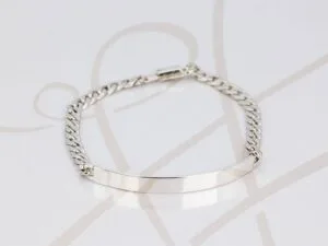 PULSERA SIN DIJE PLATA ADULTO ESCLAVA