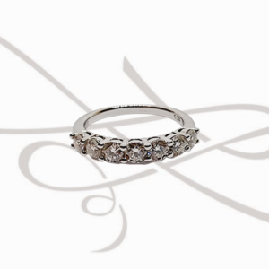 ANILLO PLATA RODIZADA CHURUMBELA DELGADA CERTIFICADO MOISSANITE