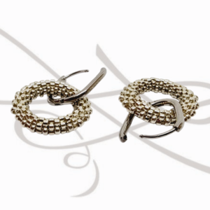 ARETES CIRCULAR PLATEADO MIYUKI