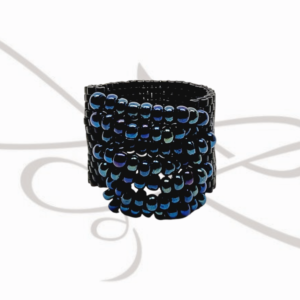 ANILLO BICOLOR NEGRO Y MARINO MIYUKI