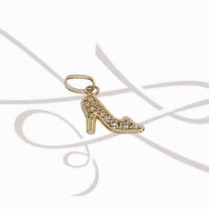 DIJE ORO 10K ZIRCONIA ZAPATILLA