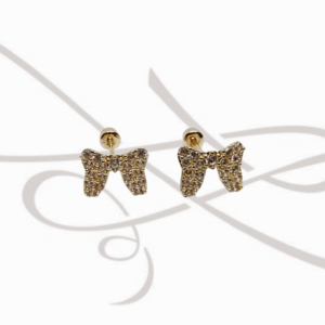 DORMILONA ORO 10K ZIRCONIA MINNIE MOÑO