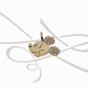 DIJE ORO 10K ZIRCONIA MICKEY CARA