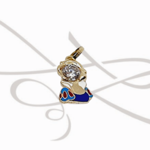 DIJE ORO 10K ESMALTADO BLANCA NIEVES