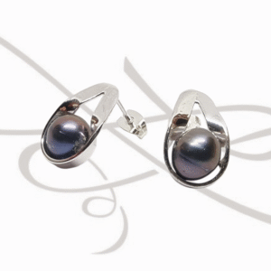 BROQUEL PLATA AZUL PERLA FIGURA GOTA