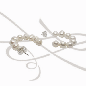 ARRACADA PLATA PERLA MINI LISO