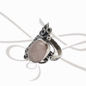ANILLO PLATA PIEDRA CUARZO ROSA