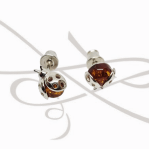 BROQUEL PLATA FIGURA CATARINA AMBAR