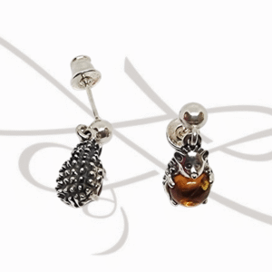 BROQUEL PLATA FIGURA ARMADILLO AMBAR