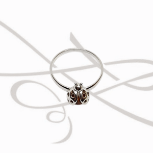 ANILLO PLATA FIGURA CATARINA AMBAR