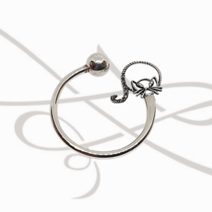 LLAVERO PLATA FIGURA GATO