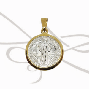 DIJE PLATA RELIGIOSO SAN BENITO FILO OL