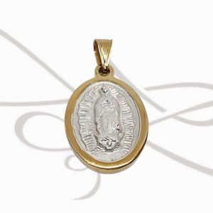 DIJE PLATA RELIGIOSO VIRGEN MARIA MEDIANA FILO OL