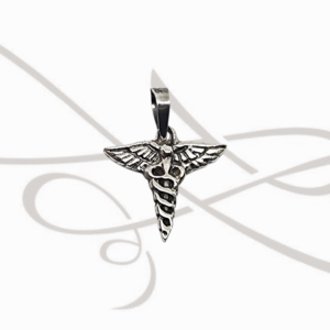 DIJE PLATA PAVONADO SIMBOLO SALUD