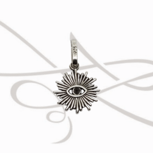 DIJE PLATA LISO SOL CON OJO TURCO