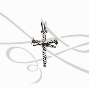 DIJE PLATA RELIGIOSO CRUZ CLAVOS