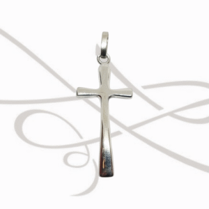 DIJE PLATA RELIGIOSO CRUZ LARGA LISO