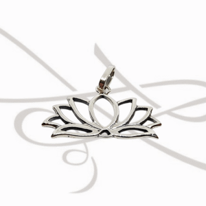 DIJE PLATA FIGURA FLOR DE LOTO