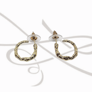 ARRACADA ORO LAMINADO MARTILLADO MINI