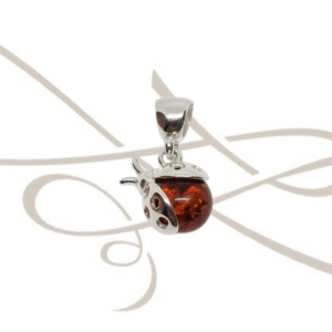 DIJE PLATA FIGURA CATARINA AMBAR