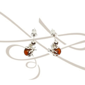 ARETE PLATA FIGURA CATARINA AMBAR